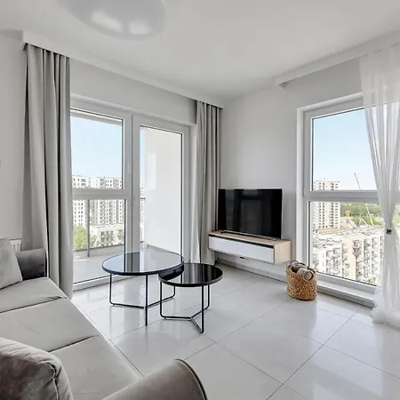 公寓 Sea View Letnica Tower & Sea View By Downtown 格但斯克